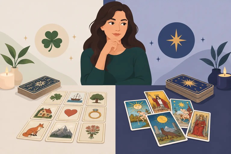 Lenormand ou Tarot: Qual Oráculo Escolher?
